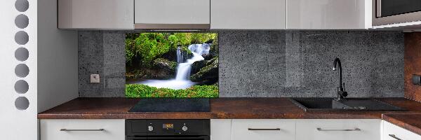 Rivestimento parete cucina con motivo Cascata nella foresta