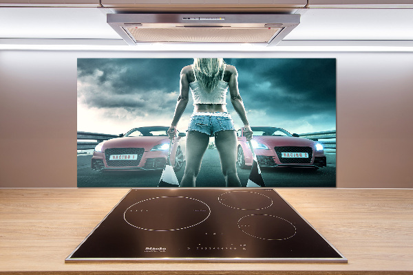 Pannello paraschizzi cucina con tema 