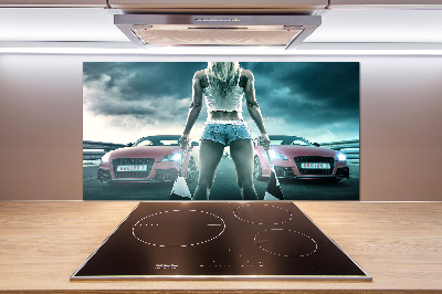 Pannello paraschizzi cucina con tema 