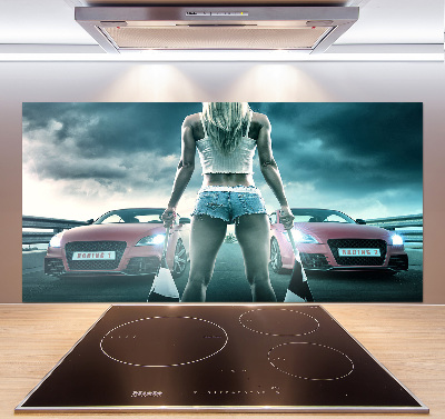 Pannello paraschizzi cucina con tema 