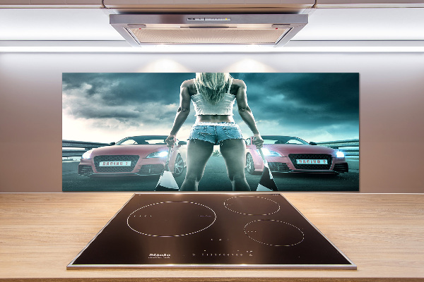 Pannello paraschizzi cucina con tema 