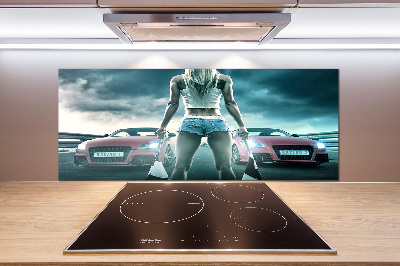 Pannello paraschizzi cucina con tema 