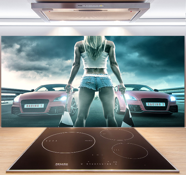 Pannello paraschizzi cucina con tema 