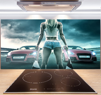 Pannello paraschizzi cucina con tema 