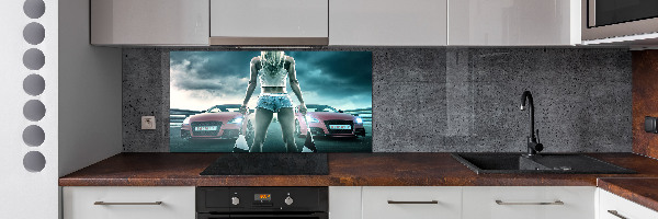 Pannello paraschizzi cucina con tema 