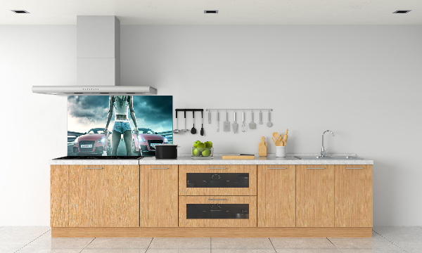 Pannello paraschizzi cucina con tema 