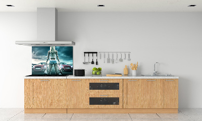 Pannello paraschizzi cucina con tema 