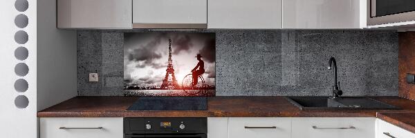 Rivestimento parete cucina con stampa della Torre Eiffel di Parigi