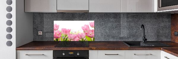 Rivestimento parete cucina con motivo Giardino rosa