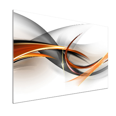 Rivestimento parete cucina con motivo a onde astratte