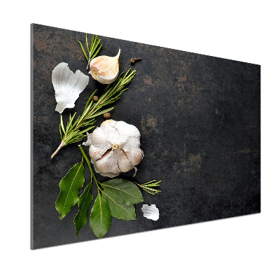 Pannello retrocucina con motivo a tema aglio