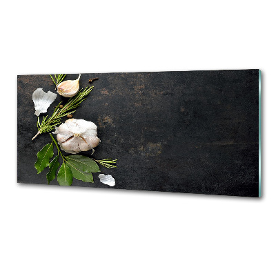 Pannello retrocucina con motivo a tema aglio