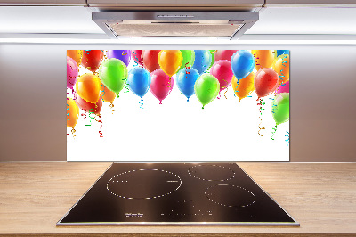 Rivestimento parete cucina con motivo di palloncini colorati