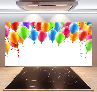Rivestimento parete cucina con motivo di palloncini colorati