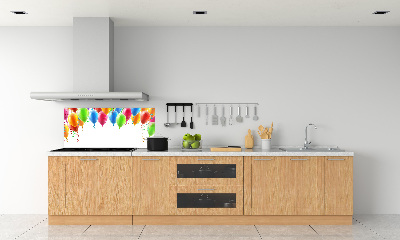 Rivestimento parete cucina con motivo di palloncini colorati