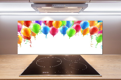 Rivestimento parete cucina con motivo di palloncini colorati