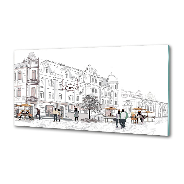 Pannello retrocucina con stampa a tema Città Vecchia