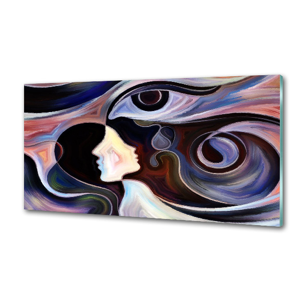 Pannello paraschizzi cucina con motivo astratto