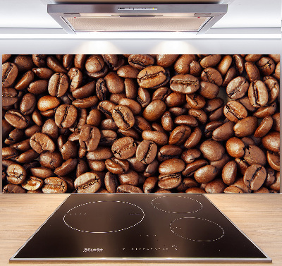 Rivestimento parete cucina con motivo a chicchi di caffè