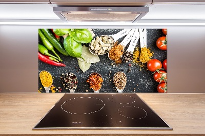 Pannello retrocucina con motivo a miscela di spezie