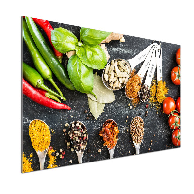 Pannello retrocucina con motivo a miscela di spezie