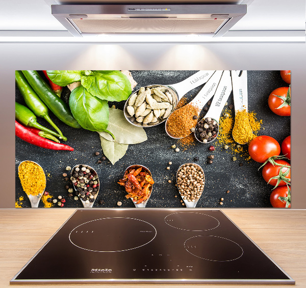 Pannello retrocucina con motivo a miscela di spezie