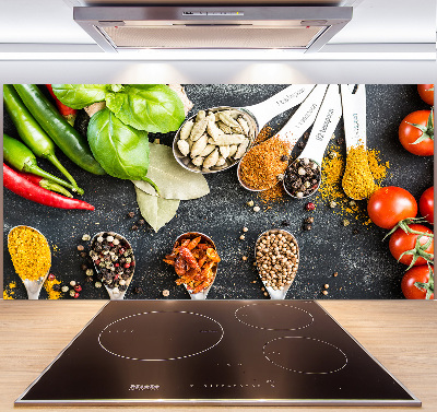 Pannello retrocucina con motivo a miscela di spezie