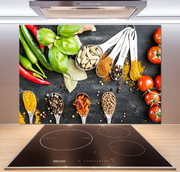 Pannello retrocucina con motivo a miscela di spezie