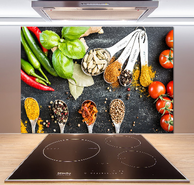 Pannello retrocucina con motivo a miscela di spezie