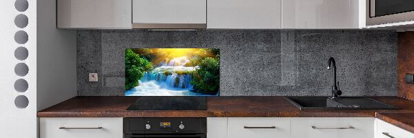 Rivestimento parete cucina con motivo Cascata di Krka