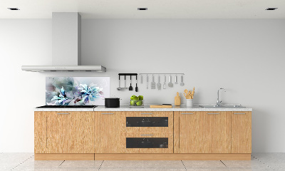 Pannello retrocucina con motivo a fiori astratti