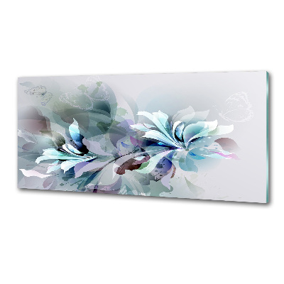 Pannello retrocucina con motivo a fiori astratti