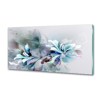 Pannello retrocucina con motivo a fiori astratti