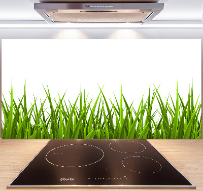 Pannello paraschizzi cucina con motivo a erba