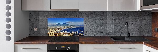 Pannello paraschizzi cucina con motivo ispirato a Napoli, Italia