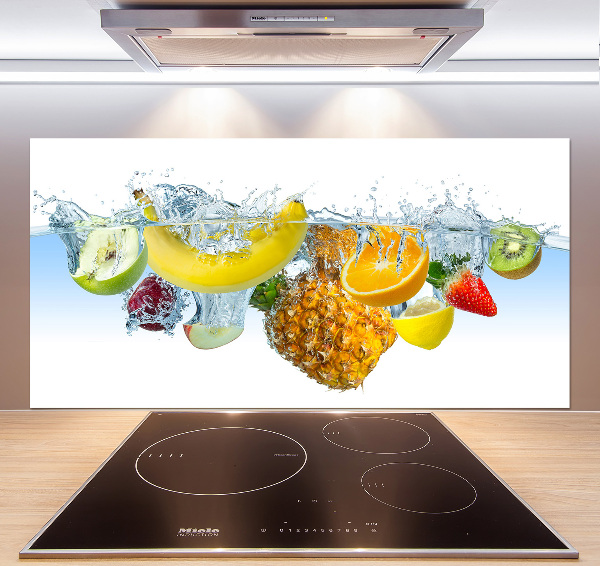 Rivestimento parete cucina con motivo Frutti sott'acqua