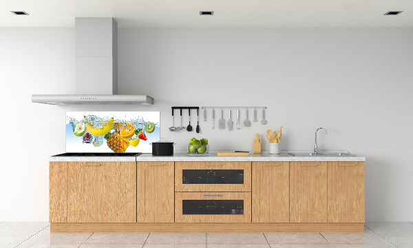 Rivestimento parete cucina con motivo Frutti sott'acqua