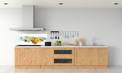 Rivestimento parete cucina con motivo Frutti sott'acqua