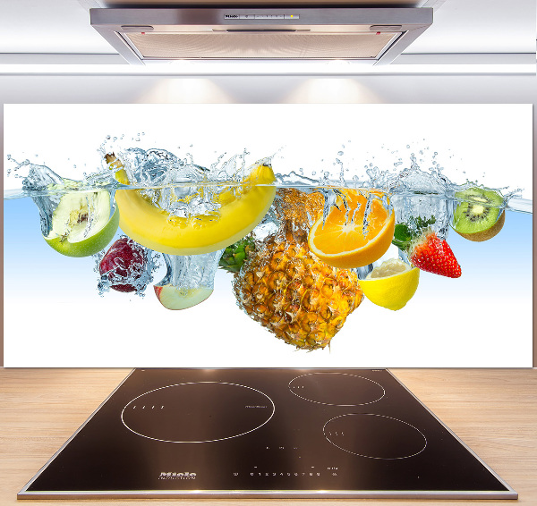 Rivestimento parete cucina con motivo Frutti sott'acqua
