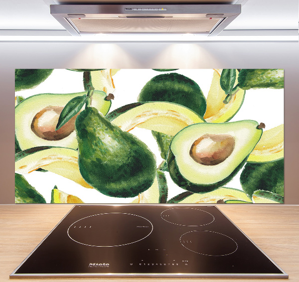 Rivestimento parete cucina con finitura avocado