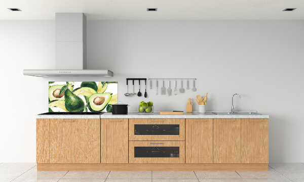 Rivestimento parete cucina con finitura avocado