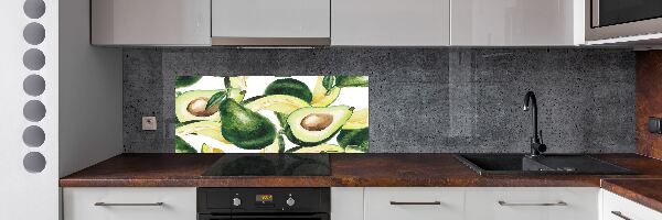 Rivestimento parete cucina con finitura avocado