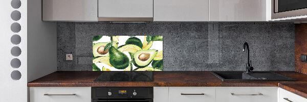 Rivestimento parete cucina con finitura avocado