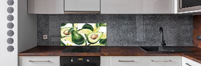 Rivestimento parete cucina con finitura avocado