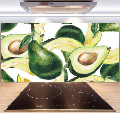 Rivestimento parete cucina con finitura avocado