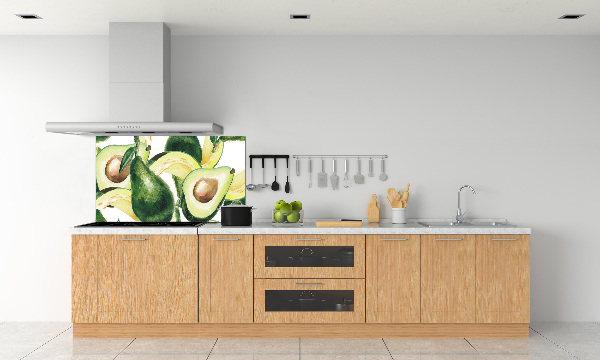 Rivestimento parete cucina con finitura avocado