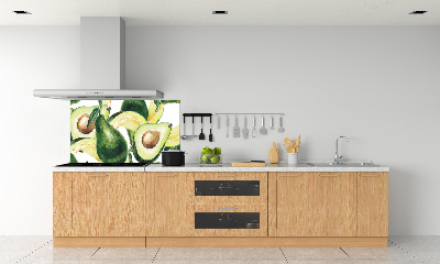 Rivestimento parete cucina con finitura avocado