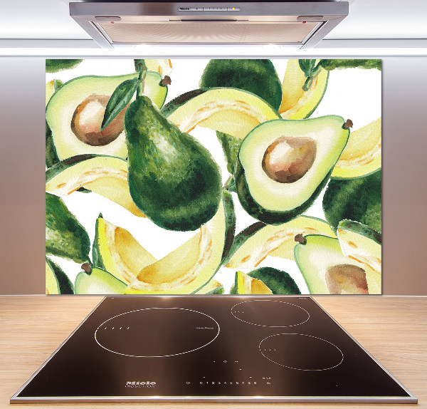 Rivestimento parete cucina con finitura avocado