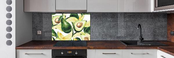 Rivestimento parete cucina con finitura avocado