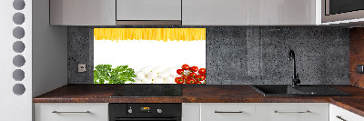 Pannello paraschizzi cucina con stampa della bandiera italiana